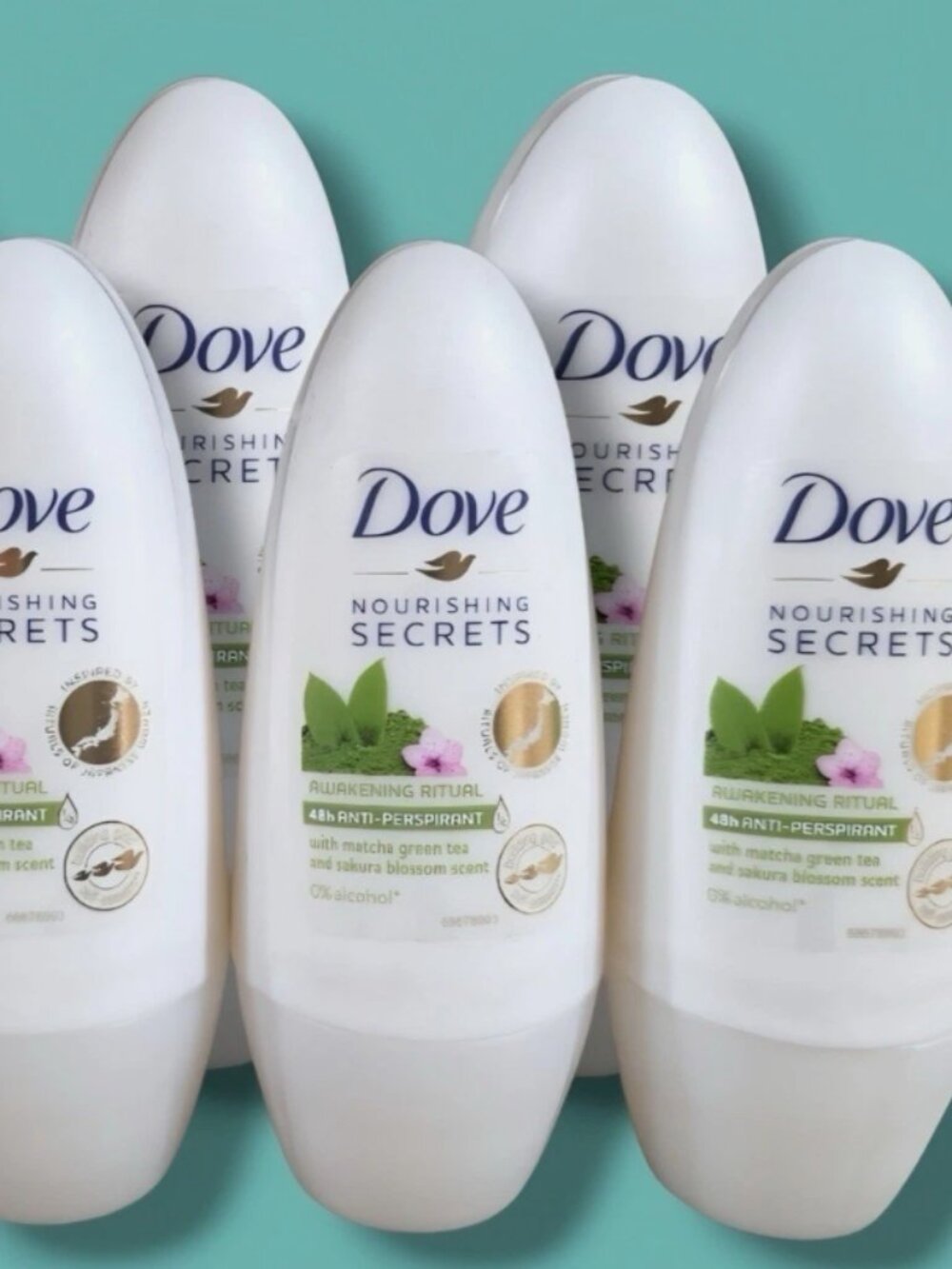 5x Dove Roll On Women Anti-Perspirant Deodorant Awakening Ritual/NEW